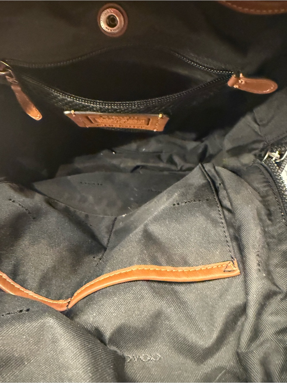 Coach Pacer Leather Backpack Saddle Brown 78830 - Picture 8 of 9